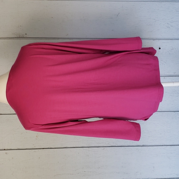 Pink Front Crossed Top. Scrunched - Picture 3 of 10